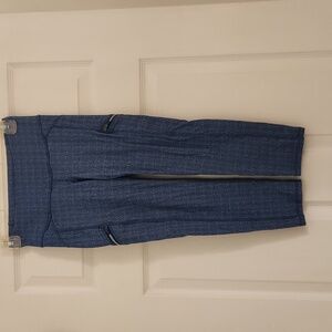 Blue Cropped Leggings